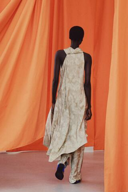 ZARA ТОП АСИММЕТРИЧНОГО КРОЯ ЖАККАРД — ZW COLLECTION, БЕЖЕВЫЙ