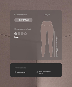 OYSHO Легинсы Comfortlux длиной до щиколотки с высокой посадкой, серо-коричневый