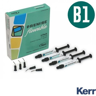 Premise Flowable- набор (B1 4шт. х 1,7мл + 40 насадок) №33376, Kerr