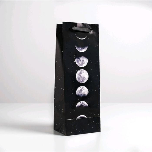 Пакет под бутылку "You are my moon", 13 х 10 х 36 см