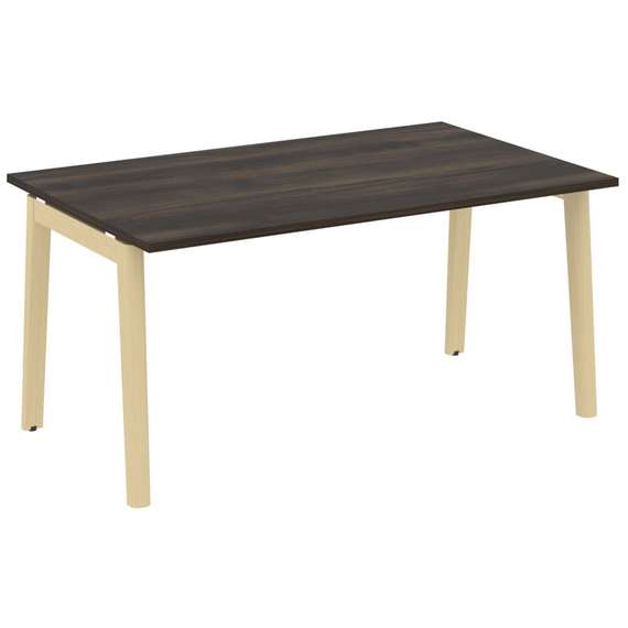 Onix Wood Стол переговорный (1 столешница) OW.PRG-1.4 Дуб Мали/Дуб Светлый/Металл Белый 1580*980*750