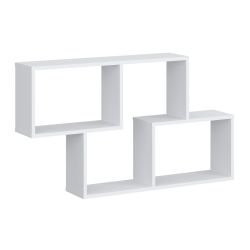 Полка навесная 2 Париж (Белый/тиснение древесные поры), г. Уфа