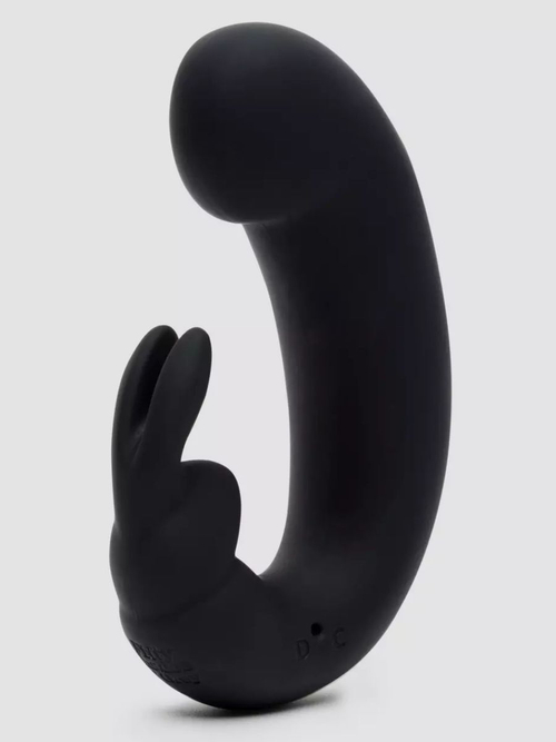 Черный мини-вибратор "кролик" Sensation Rechargeable G-Spot Rabbit Vibrator - 11,4 см.