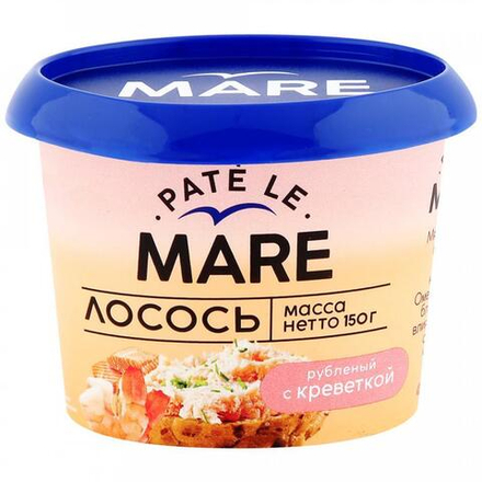 Pate Le Mare Лосось рубленый с креветкой 150 гр