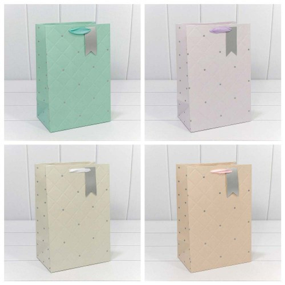 Пакет подарочный 20х30х13см "Эксклюзив" с тиснением (Микс)