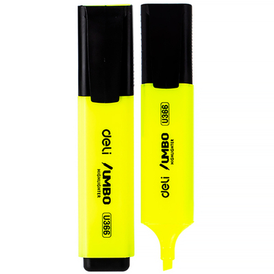 Текстовыделитель DELI "U366" 1-5 мм, желтый