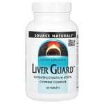 Source Naturals, Liver Guard ™, силимарин, коэнзим Q10, комплекс N-ацетилцистеина, 60 таблеток