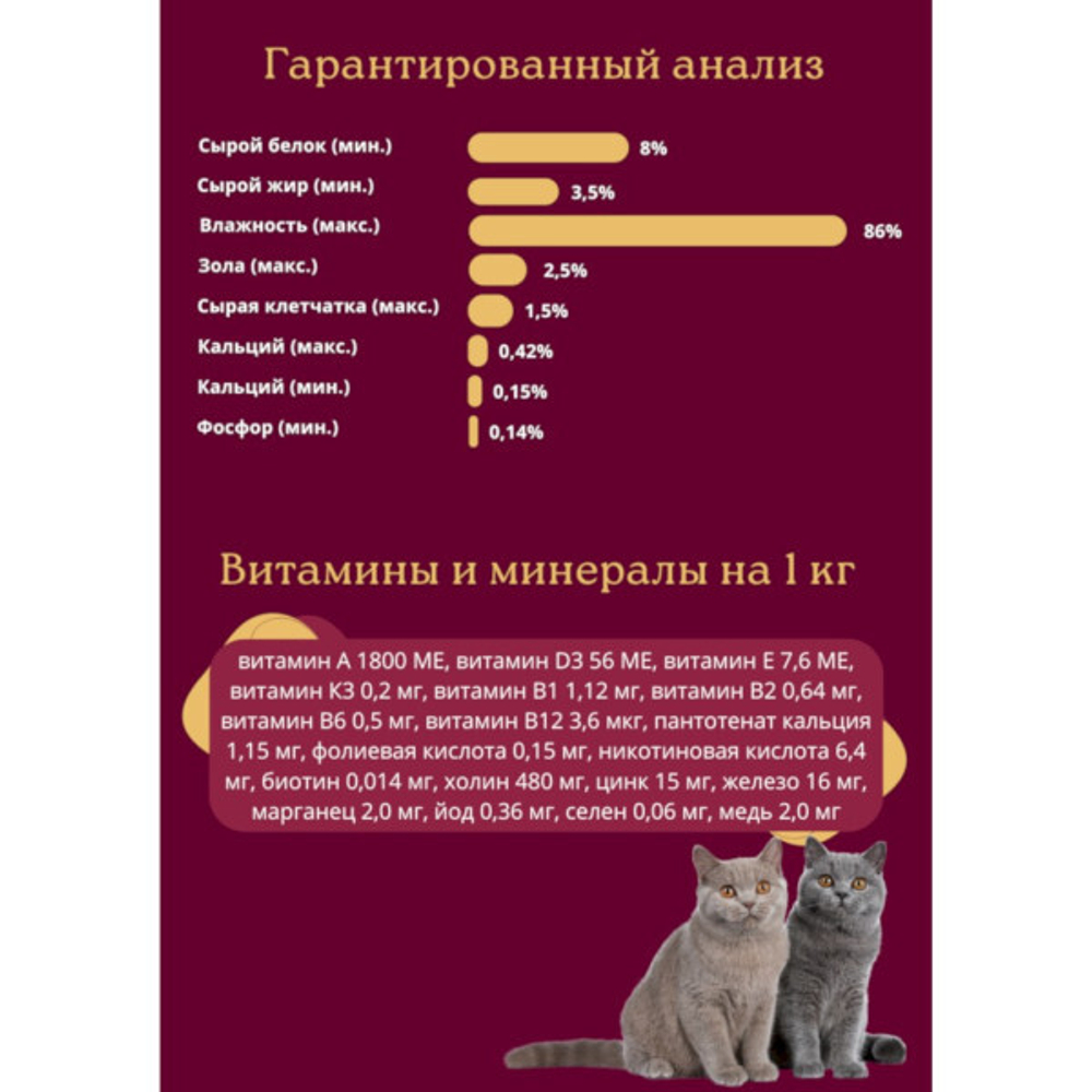 Granplus Cat консервы для кошек с лососем в соусе 85г (пакетик) (Бразилия)