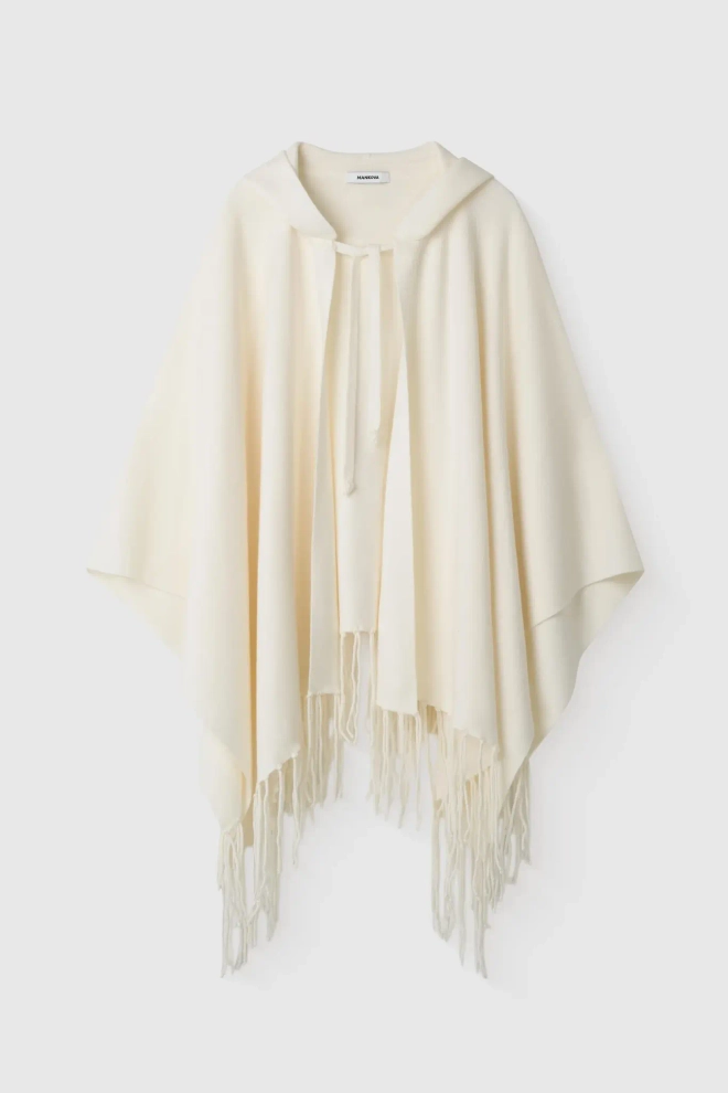 Пончо с капюшоном