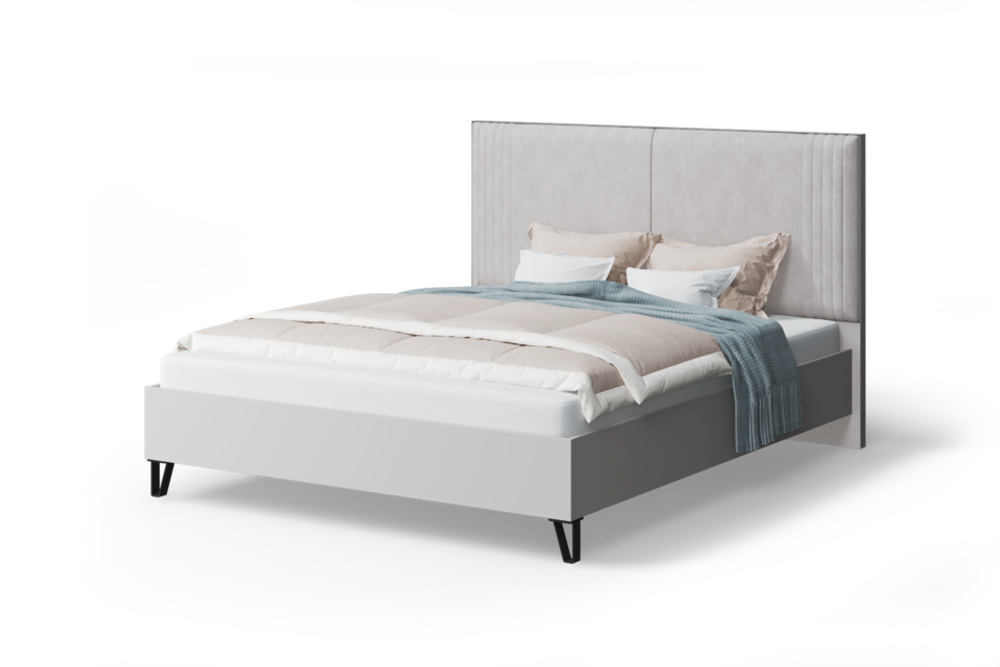 Наоми Кровать 1600 мягкое изголовье с настилом