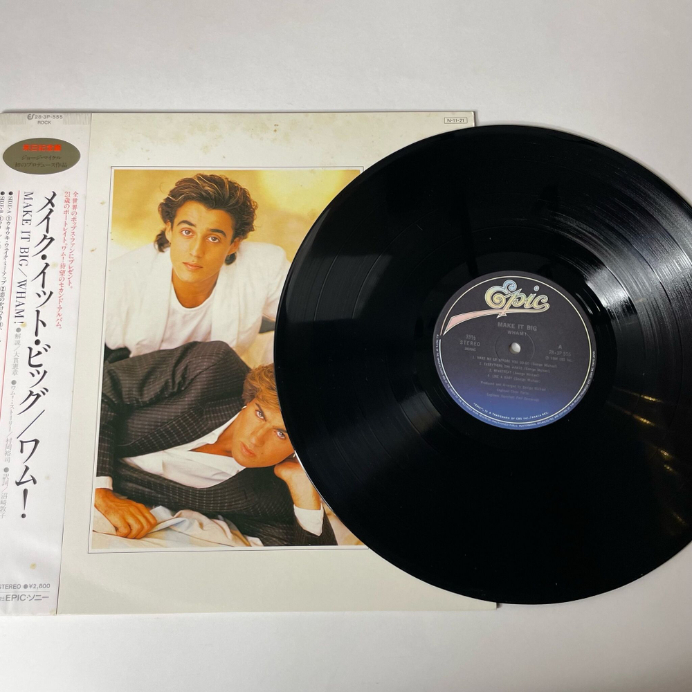 Винтажная виниловая пластинка LP George Michael Wham Make It Big (Japan 1984) (Obi) Careless Whisper