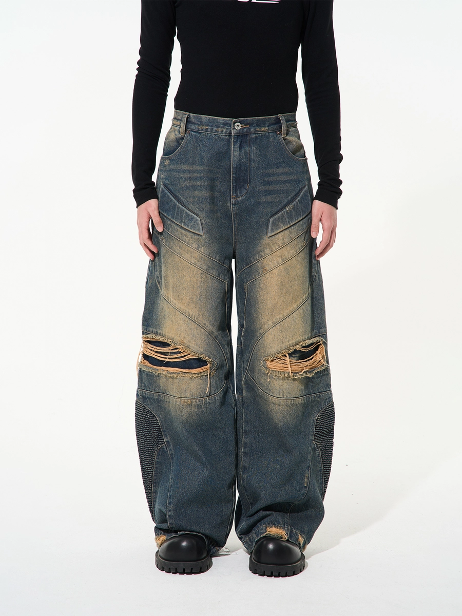 Джинсы BLIND "Aged Effect" Distressed Jeans