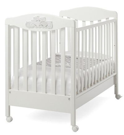 Детская кровать Erbesi Tippy 125х65см белый