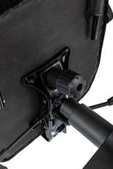 Кресло руководителя Бюрократ T-9950MSG-F Fabric черный Light-20 крестов. пластик подст.для ног