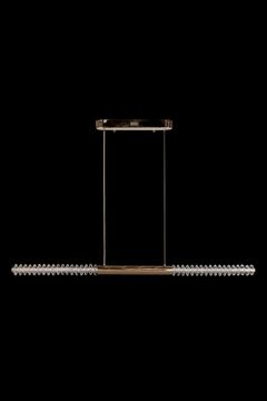 Подвесная люстра LED 50W 3000К/4000К/6000К LE3064/1200L GD золото Tesla Leon