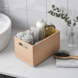 IKEA UPPDATERA  (ИКЕА УППДАТЕРА)  -  Контейнер, светлый бамбук, 16x24x15 см