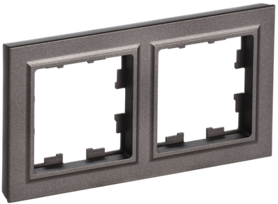 BRITE Рамка 2-местная IP44 РУ-2-БрТБ-44 темная бронза IEK