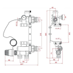 Насосно-смесительный узел RDG-0120-009000 ROMMER