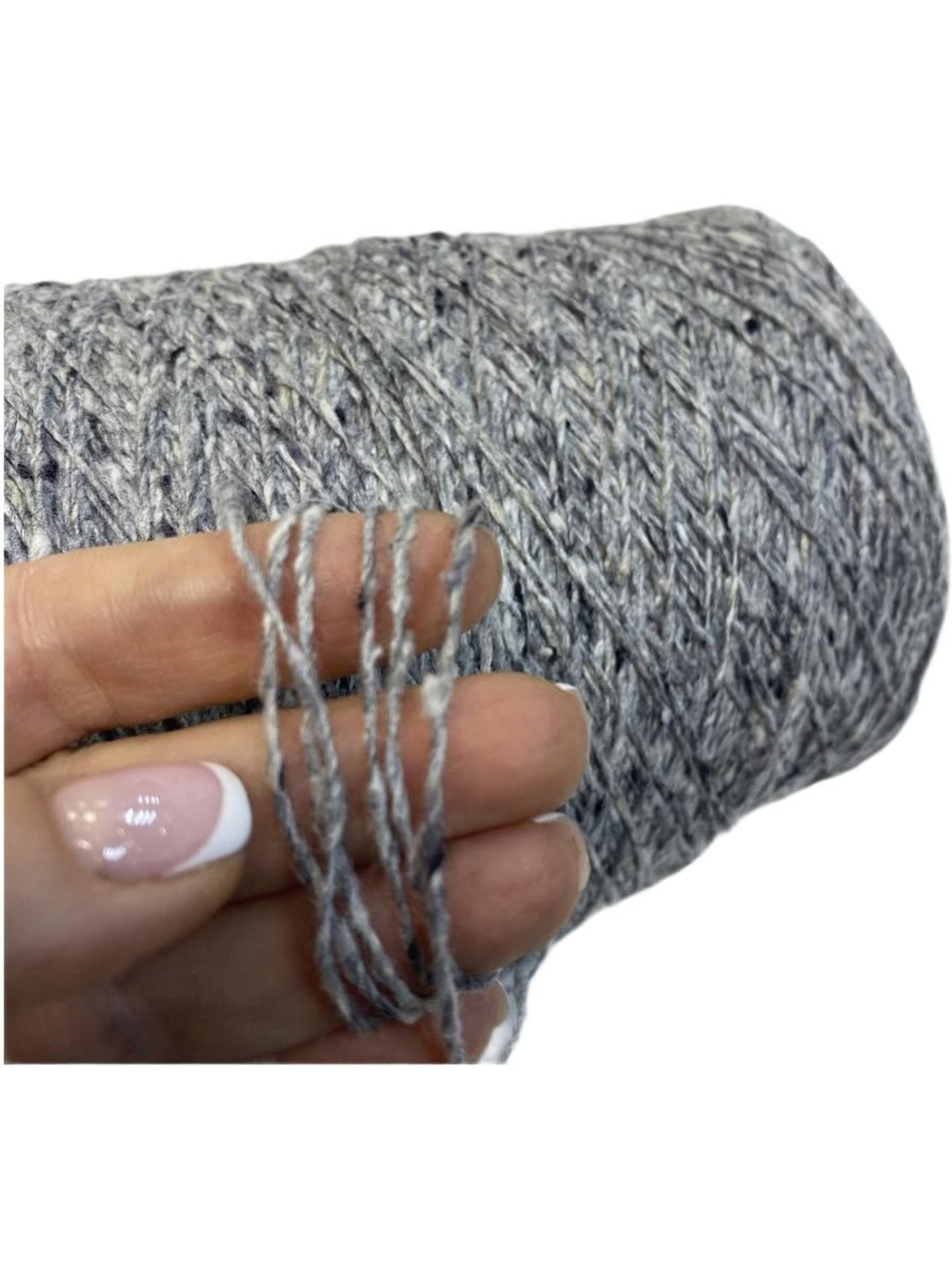 Пряжа на бобине ( Италия) Твид 60% шерсть 20% вискоза 20% п/а 100г-380м 550г