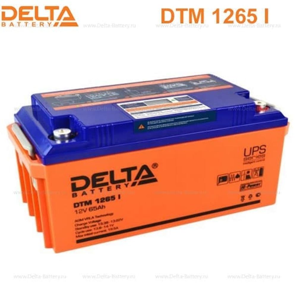 Аккумуляторная батарея Delta DTM 1265 I (12V / 65Ah)