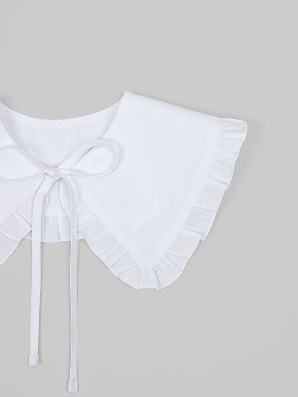 Воротник с рюшей "Белый" 7+