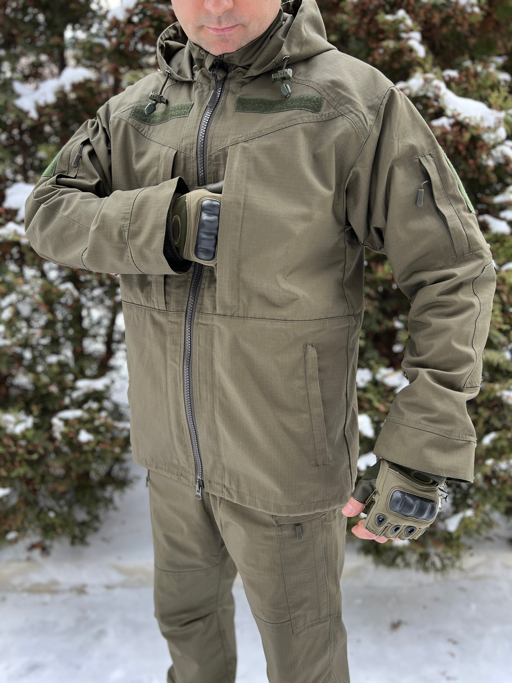 Костюм Горка 6М "Камчатка" Хаки с флисом, Рип-стоп (Беларусь)