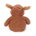 Игрушка-грелка Овечка в худи коричневая 25см.