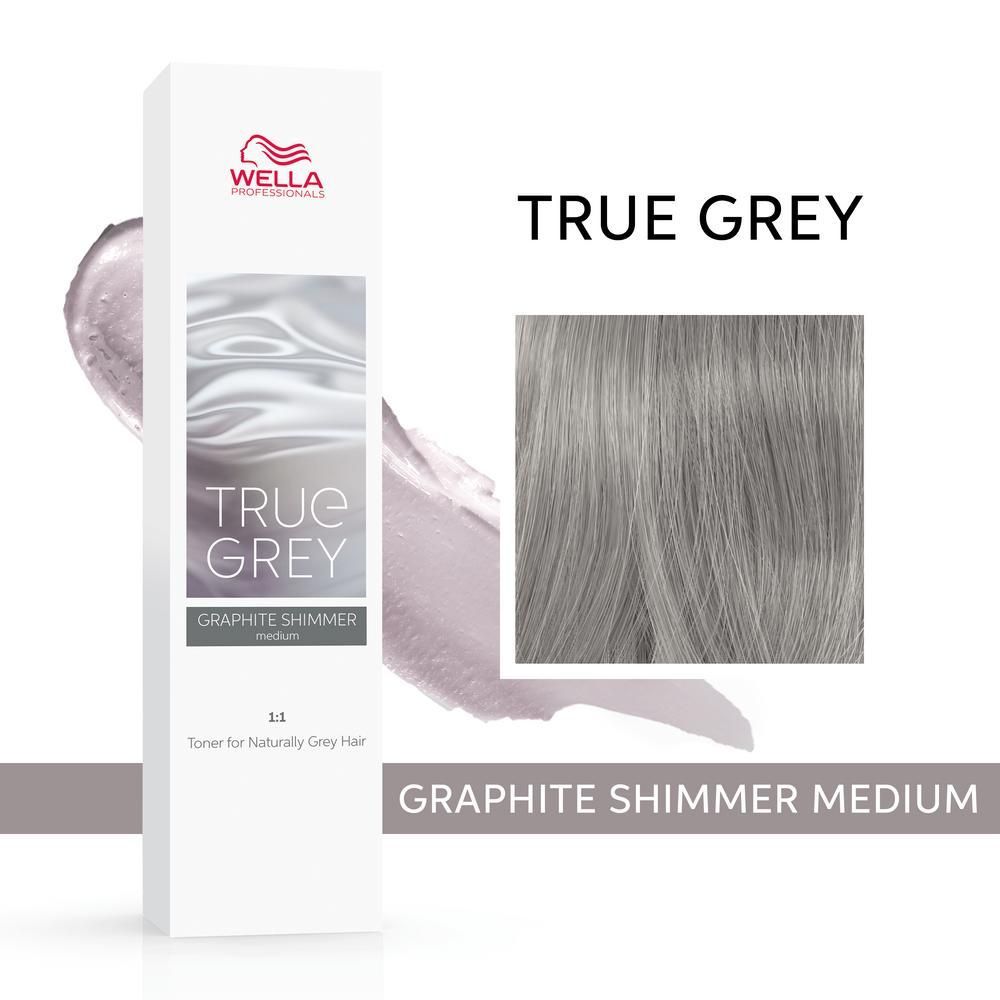 True Grey Тонер для натуральных седых волос Graphite Shimmer Medium 60мл