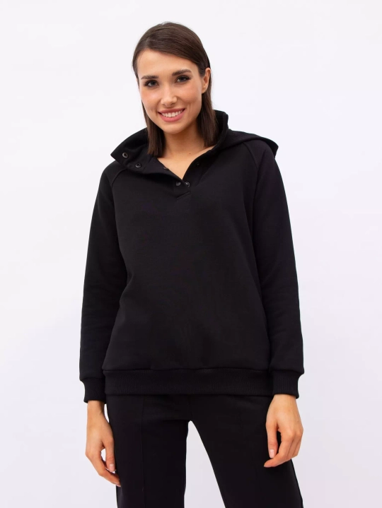 Худи женское Anyday Icon Hoodi 01, цвет черный