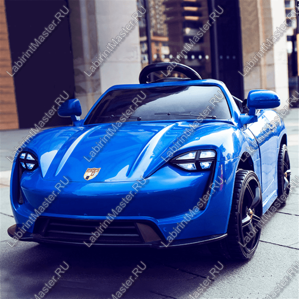 Детский электромобиль "Porshe" синий