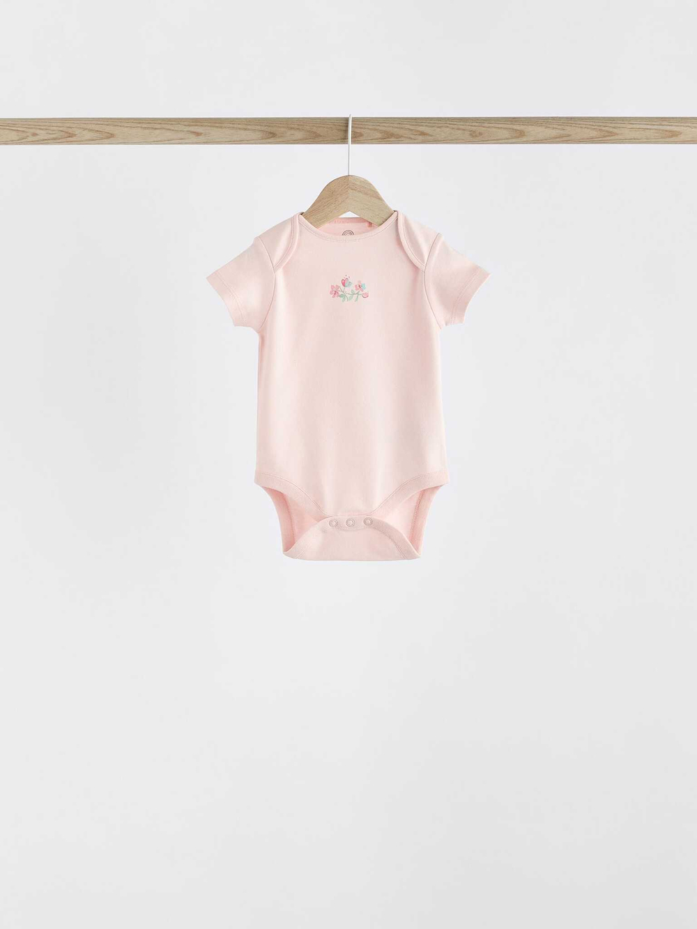 Боди с коротким рукавом для малышей Next K79-567, 5 шт., Белый, Розовый