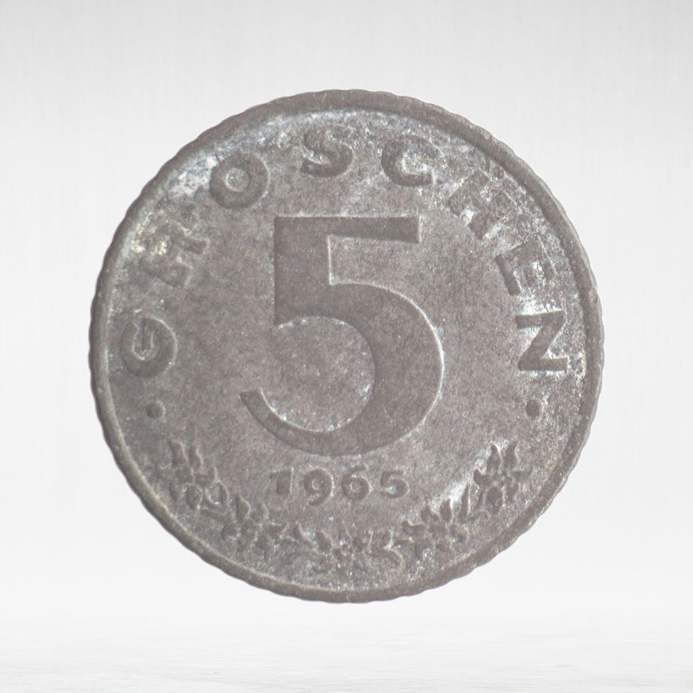 Austria, 5 Groschen, 1965, F