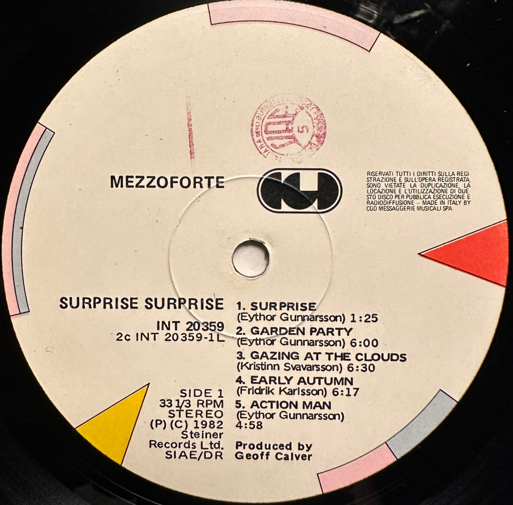 Mezzoforte - Surprise Surprise (Италия 1983г.)