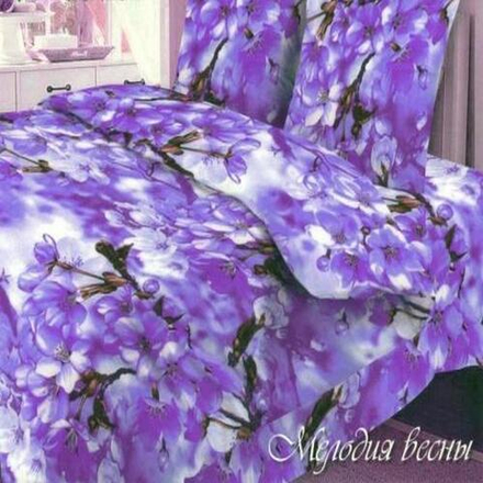 Комплект постельного белья "П37. МЕЛОДИЯ ВЕСНЫ", бязь, 100% хлопок.