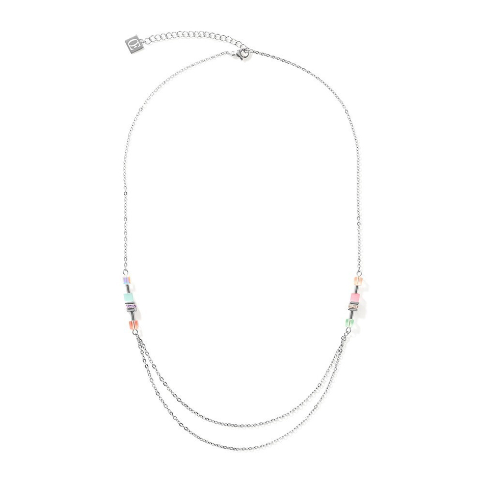Колье Coeur de Lion Silver Multicolour-Pastel 5064/10-1522 цвет мультиколор