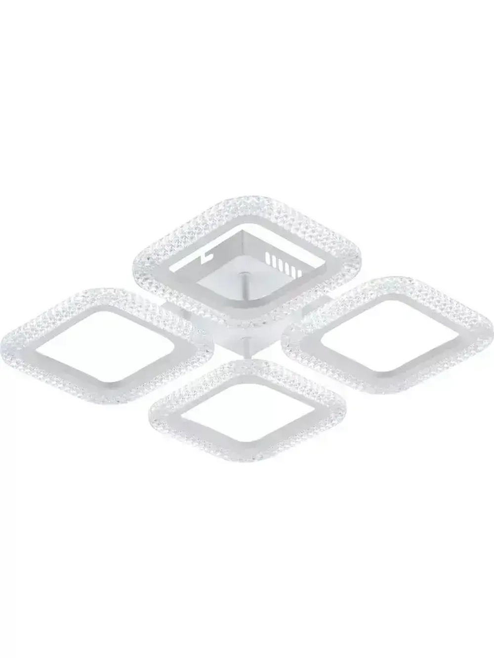 Люстра потолочная светодиодная с пультом ДУ Rivoli белая 64 Вт LED 2800К - 6200К, светильник на кухню, в детскую, в спальню