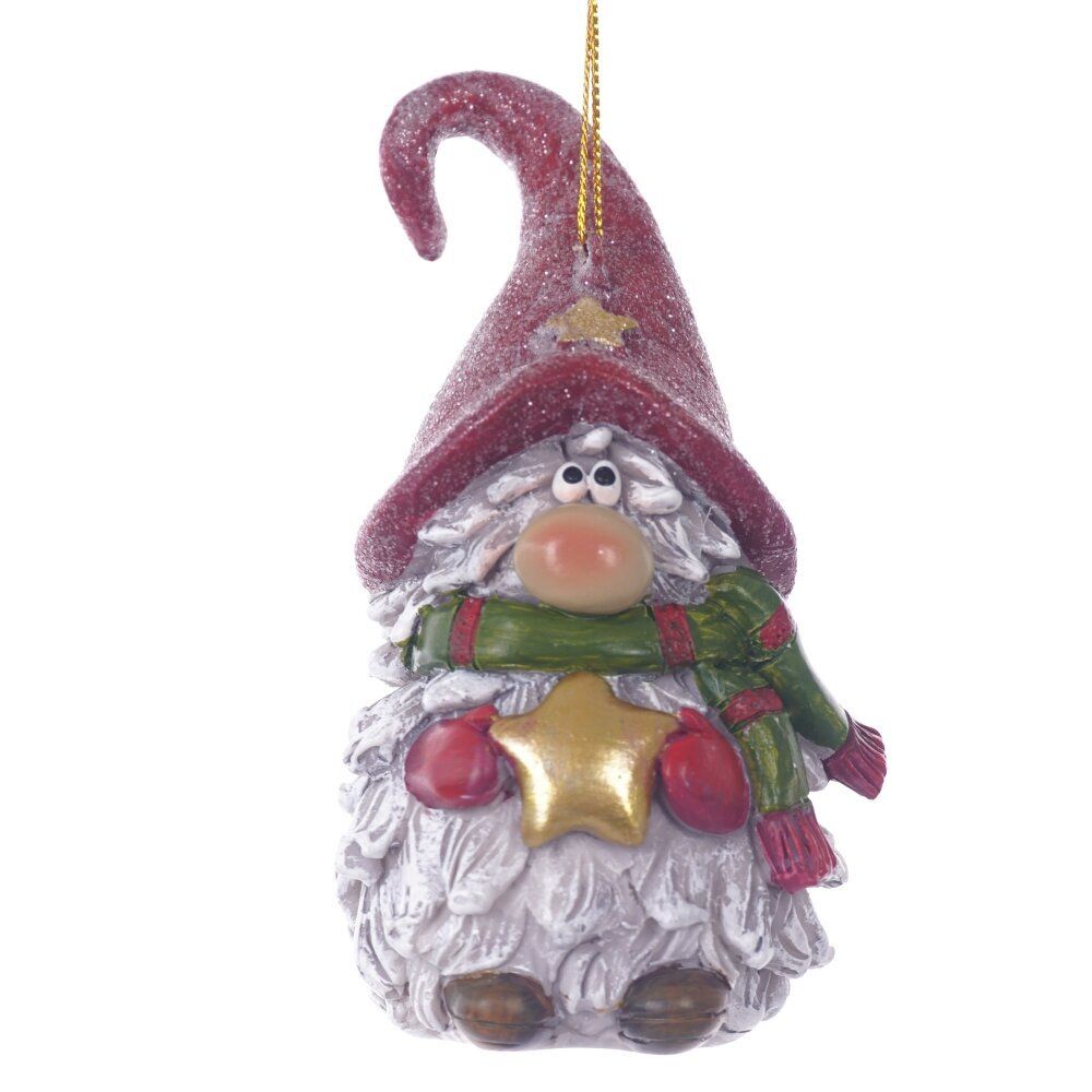 GAEM Фигурка декоративная подвесная "Гном", L5,5 W5 H10 см, 2в.