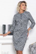 Платье Леди Мэри (черно-белое) П15047-19М LT Collection