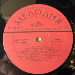 Винтажная виниловая пластинка LP Алла Пугачева Поднимись Над Суетой (СССР 1979) Звёздное Лето