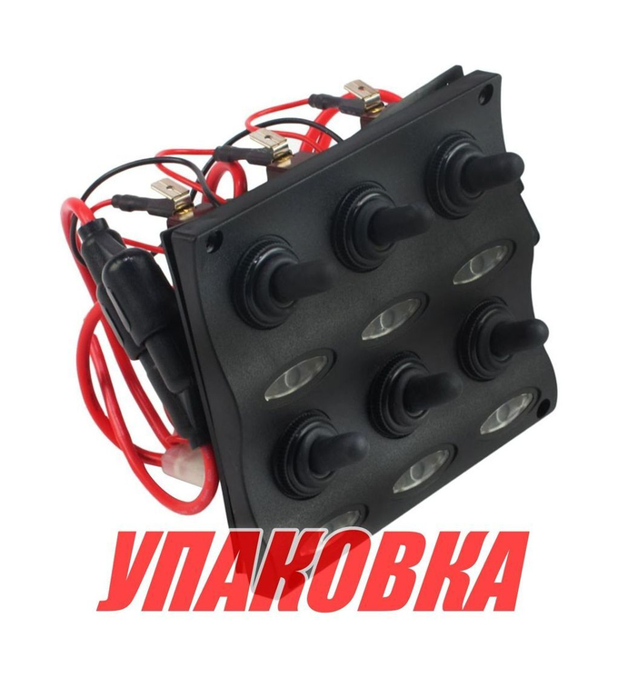 Панель бортового питания 6 переключателей, индикация (упаковка из 24 шт.)