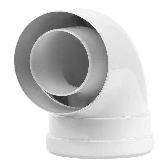 Отвод коаксиальный Royal Thermo 80/125, 90 гр. M/F для конденсационных котлов — (1)