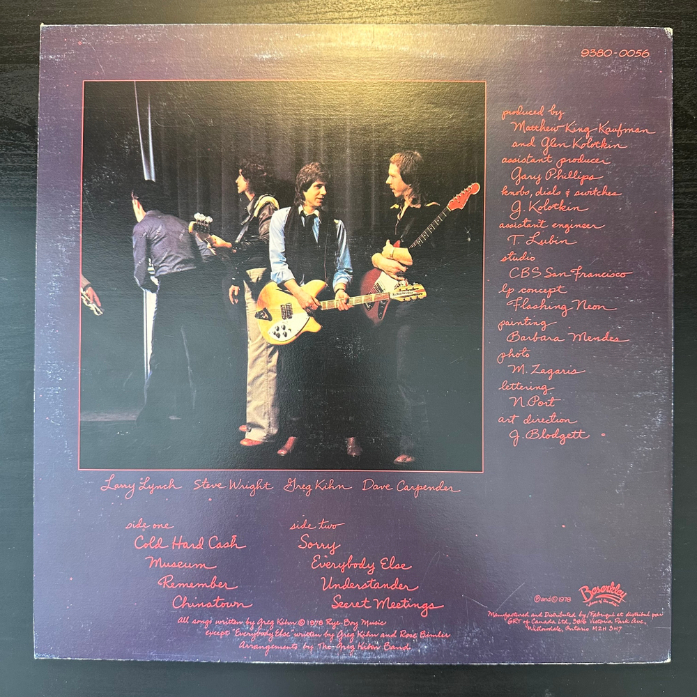 Greg Kihn Band - Next Of Kihn (Канада 1978г.)