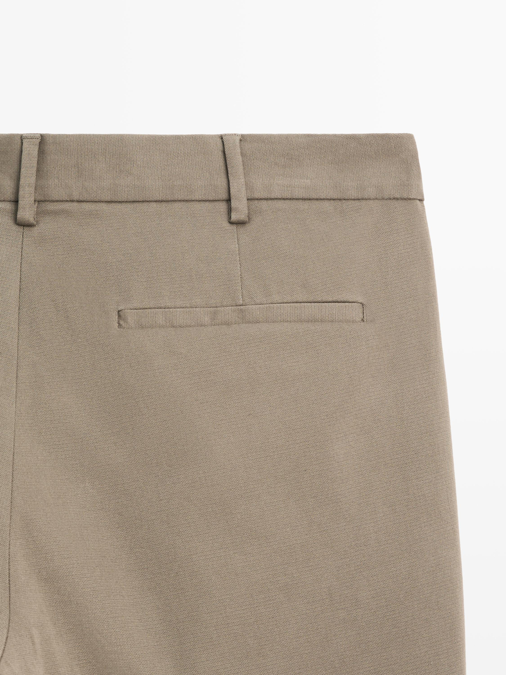 Massimo Dutti Зауженные брюки из саржи, коричневый