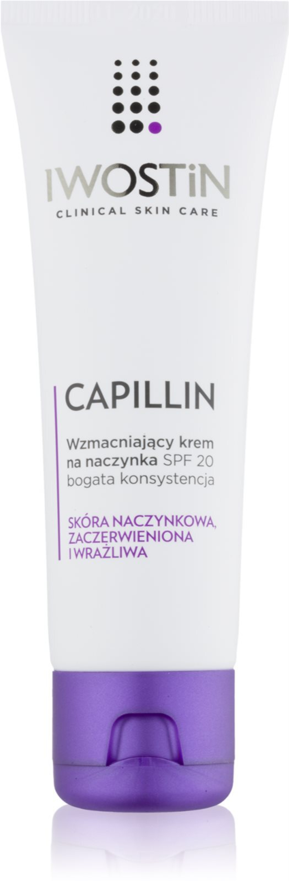 Iwostin Capillin - укрепляющий крем для потрескавшихся вен SPF 20 /   40  ml  / GTIN 5902502254637