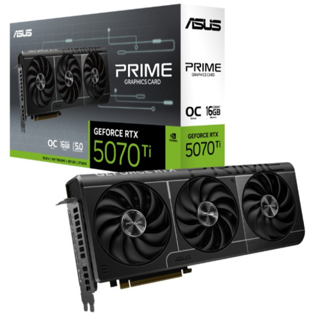 Видеокарта ASUS GeForce RTX 5070 TI PRIME OC (PRIME-RTX5070TI-O16G)