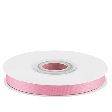 Лента атласная (0,7 см*22,85 м) Розовый, 1 шт.