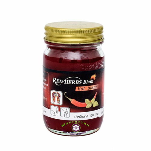 Традиционный красный тайский бальзам с перцем Чили Red Hot Balm