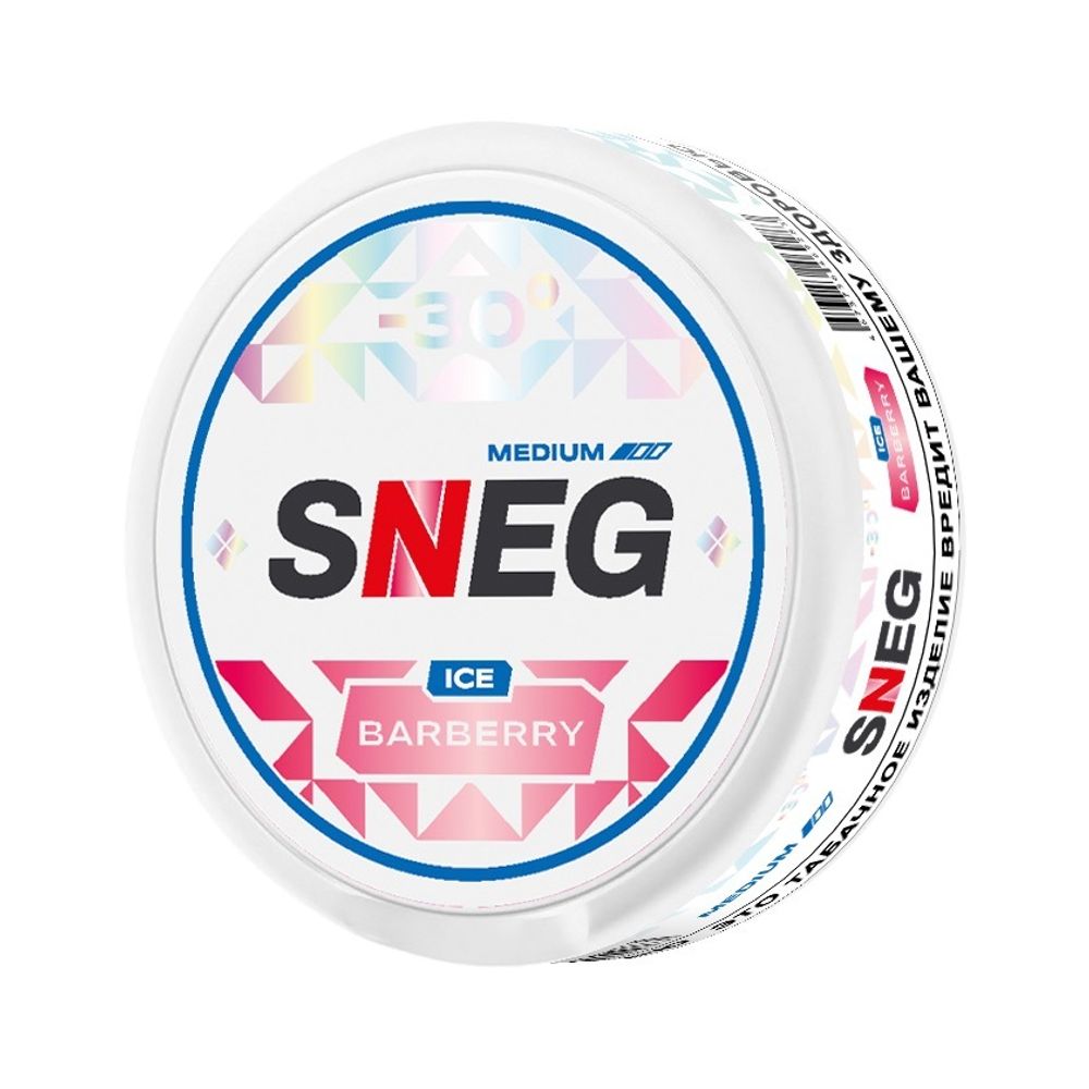 Жевательный табак Sneg Medium (-30°C) - Ice Barberry
