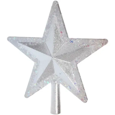 Звезда на елку «Волшебное сияние» 22*27 см, Серебро