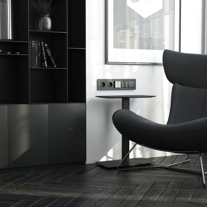 Рамка Werkel AluMax на 5 постов черный алюминий W0053508 4690389214325